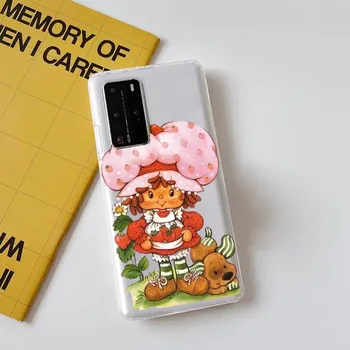 Чехол для телефона с клубничным песочным печеньем для Samsung A51 A52 A71 A12 для Redmi 7 9 9A для Huawei Honor8X 10i прозрачный чехол Samsung A51