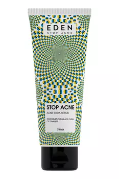Скраб для лица содовый от прыщей EDEN Stop Acne, 75мл