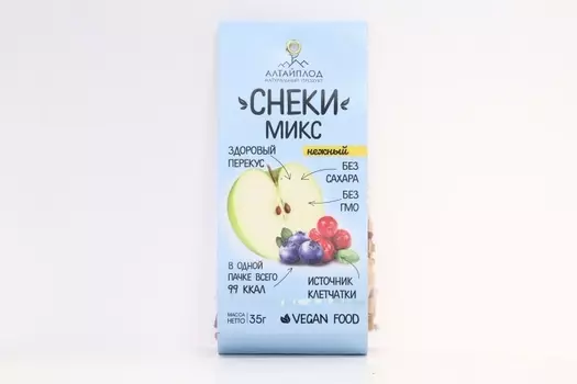Снеки Нежный микс яблоко/брусника/черника, 35 г