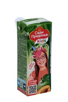 Сок Сады Придонья яблоко/абрикос б/сах, 0,2 л