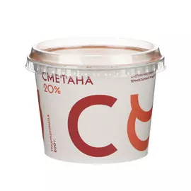 Сметана Братья Чебурашкины 20% 200 г
