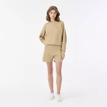 Женские рельефные шорты Lacoste из смеси хлопка