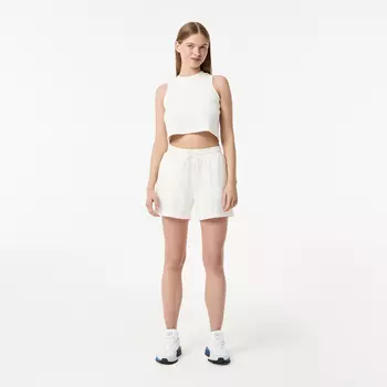 Женские короткие спортивные шорты Lacoste