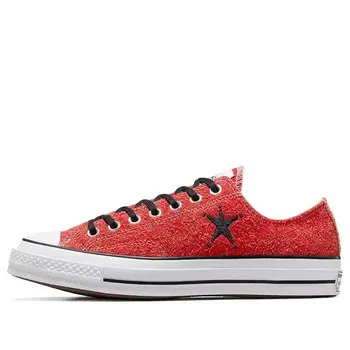 Кроссовки x stussy chuck 70 low 'poppy red' Converse, красный