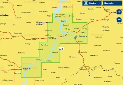 Карты Navionics Россия 5G628S2 Ульяновск - Саратов