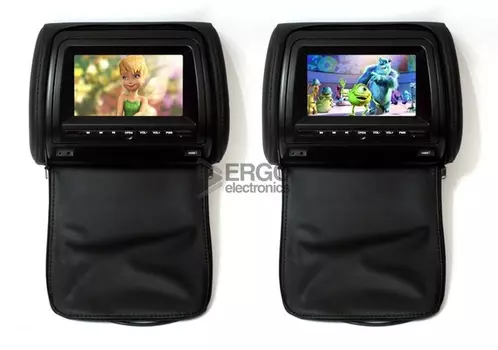 Комплект подголовников с DVD проигрывателями 7 ERGO ER700H