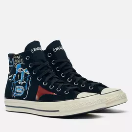 Кеды Converse x Basquiat Chuck 70 Hi, цвет чёрный, размер 36 EU