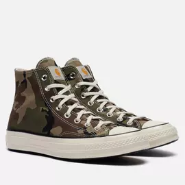 Кеды Converse x Carhartt WIP Chuck 70 High, цвет камуфляжный, размер 42 EU