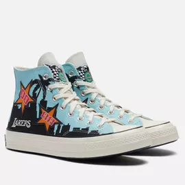 Кеды Converse x Chinatown Market x NBA Chuck Taylor 70 High, цвет голубой, размер 44.5 EU