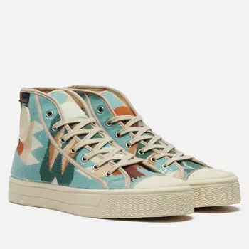 Кеды US Rubber x Pendleton High, цвет голубой, размер 45 EU