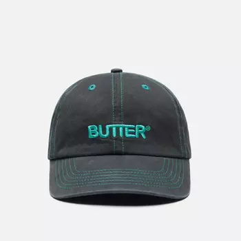Кепка Butter Goods Rounded Logo 6 Panel Q125, цвет чёрный