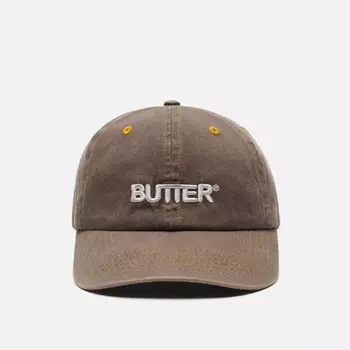 Кепка Butter Goods Rounded Logo 6 Panel, цвет коричневый