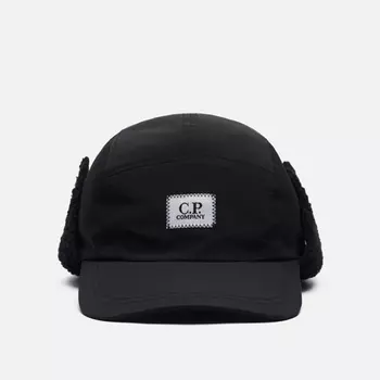Кепка C.P. Company Chrome-R Earflap Panelled, цвет чёрный