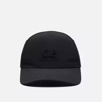 Кепка C.P. Company Chrome-R Goggle Garment Dyed, цвет чёрный, размер M