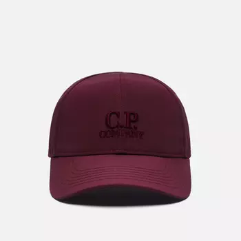 Кепка C.P. Company Chrome-R Logo Garment Dyed, цвет фиолетовый