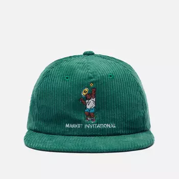 Кепка MARKET Market Invitational 5 Panel Corduroy, цвет зелёный