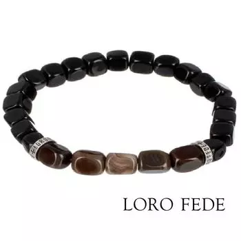 Браслет LORO FEDE Способность из агата и серебра 925