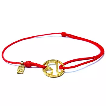Браслет, знак зодиака Лев, золото 585