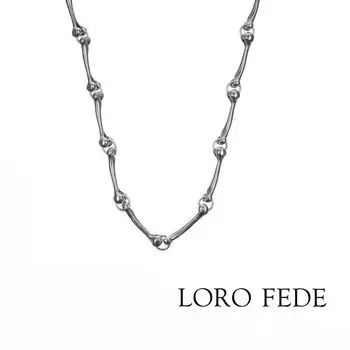 Цепь LORO FEDE Кости, серебро 925