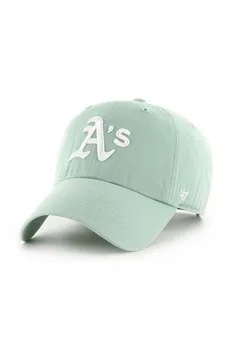 Хлопковая бейсболка MLB Oakland Athletics 47brand, зеленый