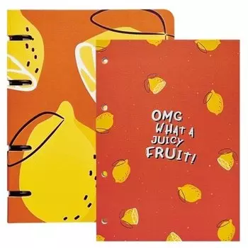 Тетрадь общая и блокнот Be Smart Fruits, в клетку, 80 листов, на кольцах