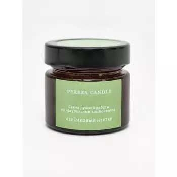 Свеча ароматическая Pereza Candle в янтарной банке Персиковый нектар, 100 мл