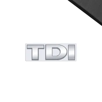 Эмблема TDI, Стайлинг автомобиля, 3D наклейка, металлическая передняя решетка капота, значок для Passat Golf Jetta POLO Touareg Touran, украшение для сиденья и тела
