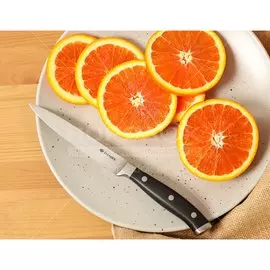 Нож кухонный Daniks, Black, универсальный, нержавеющая сталь, 12.5 см, рукоятка пластик, 161520-4