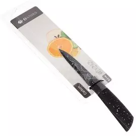 Нож кухонный Daniks, Карбон, для овощей, нержавеющая сталь, 8.5 см, рукоятка пластик, YW-A641-3-PA