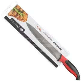 Нож кухонный Daniks, Модерн, для мяса, нержавеющая сталь, 20 см, рукоятка пластик, YW-A040-SL/YW-A040G-SL