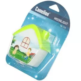 Ночник Camelion, Домик SPE34623-10 I.K, в розетку, пластик, 0.5 Вт, 220 В, с выключателем, светодиодный, NL-173