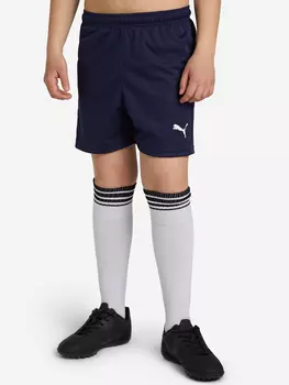 Шорты для мальчиков PUMA teamRISE, Синий, размер 117-128