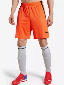 Шорты игровые мужские PUMA Teamliga, Оранжевый, размер 46-48