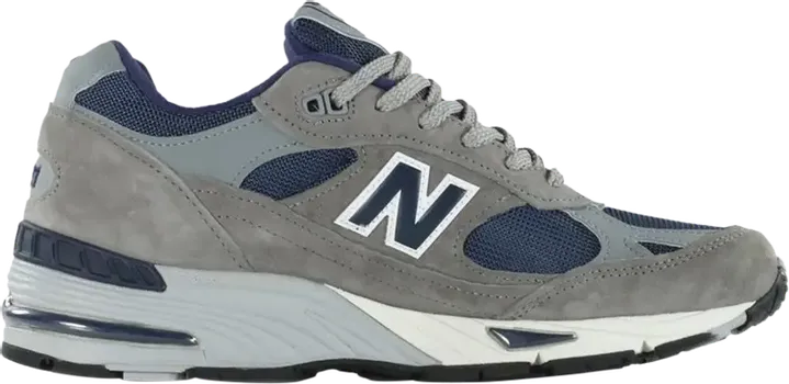 Кроссовки высокие New Balance 991 Made in England, серый/синий