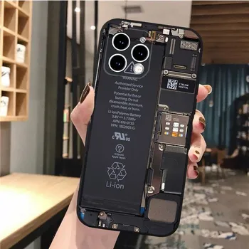 Чехол для телефона с материнской платой и аккумулятором для Iphone 14 13 12 11 Pro Max Xs Xr X 12mini 14 Plus Se, чехол для мобильного телефона Funda iphone 13