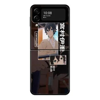 Чехол аниме Hori San To Miyamura Kun для Samsung Galaxy Z Flip 4 Z Flip3 5g, чехол для Galaxy Z Flip Pc, жесткий чехол для телефона Samsung Z Flip4