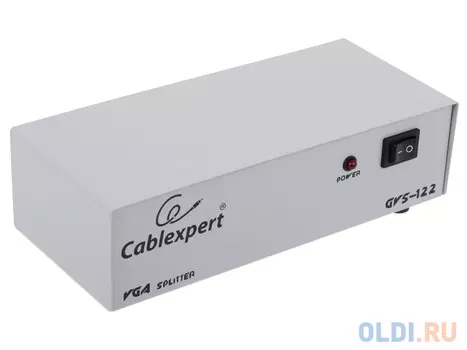 Сплиттер(разветвитель) Gembird VGA 1 -2 Multi Splitter GVS122 HD15F/2x15F, 1комп.-2 монитора