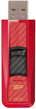 Внешний накопитель 16GB USB Drive USB 3.0 Silicon Power Blaze B50 Red Carbon (SP016GBUF3B50V1R)