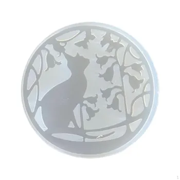 Рождественские подставки Модель Crafts Креативная круглая подставка для чашки Силиконовый дисплей для домашнего стола Style B