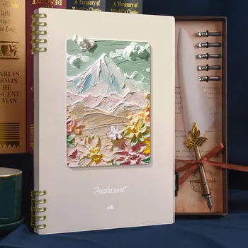 Студенческий бумажный блокнот, офисная записная книжка A5 фиолетовый