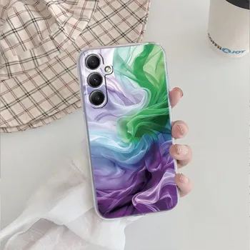 Модный мягкий прозрачный силиконовый чехол для Xiaomi Redmi Note 13 14T 15 Samsung A55 A35 S24 FE S25 iPhone Huawei Honor 200 Camera Защитный противоударный чехол Samsung Galaxy S20