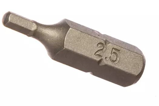 Вставка-бита Ombra HEX2.5, 25мм, 1/4 (тип С), 1шт. (514225)