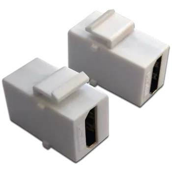 Вставка Keystone Lanmaster 180 градусов, HDMI 2.0, 1шт., белый (LAN-OK-HDMI-V-WH)