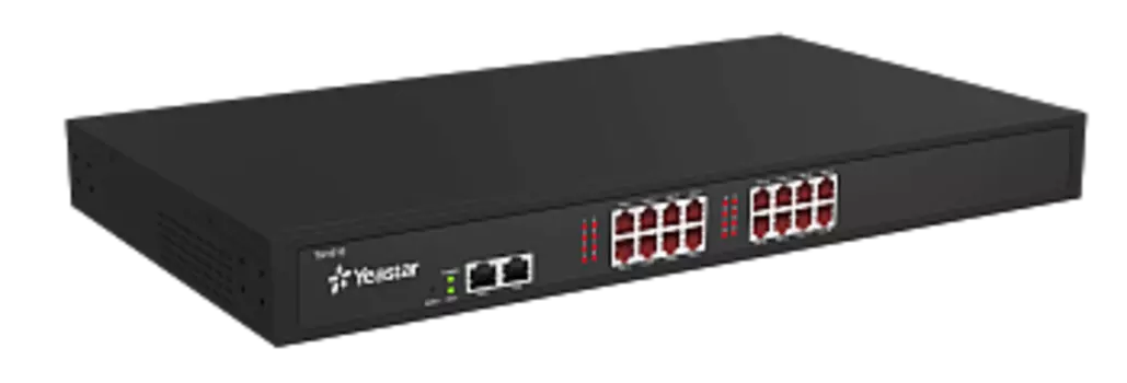 VoIP шлюз Yeastar TA1610, 16-портов FXO, черный