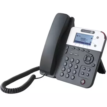 VoIP-телефон Alcatel-Lucent 8001, 2 линии, 2 SIP-аккаунта, монохромный дисплей, PoE, черный (3MG08006AA)