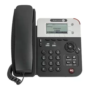 VoIP-телефон Alcatel-Lucent 8001, 2 SIP-аккаунта, монохромный дисплей, PoE, черный (3MG08004AA)