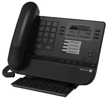 VoIP-телефон Alcatel-Lucent 8028s, монохромный дисплей, PoE, черный