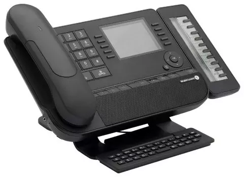 VoIP-телефон Alcatel-Lucent 8068, монохромный дисплей, PoE, черный (3MG27204WW)