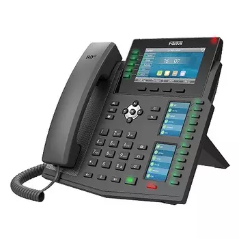 VoIP-телефон Fanvil J6, 20 линий, 20 SIP-аккаунтов, цветной дисплей, PoE, черный (J6)