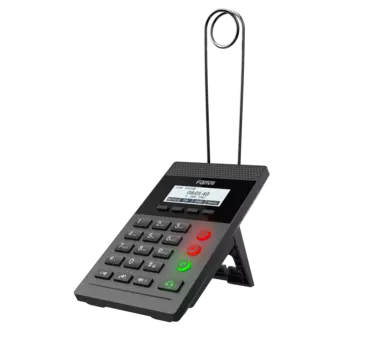 VoIP-телефон Fanvil X2CP, 2 SIP-аккаунта, монохромный дисплей, PoE, черный, 2 разъема 3.5mm, без бп